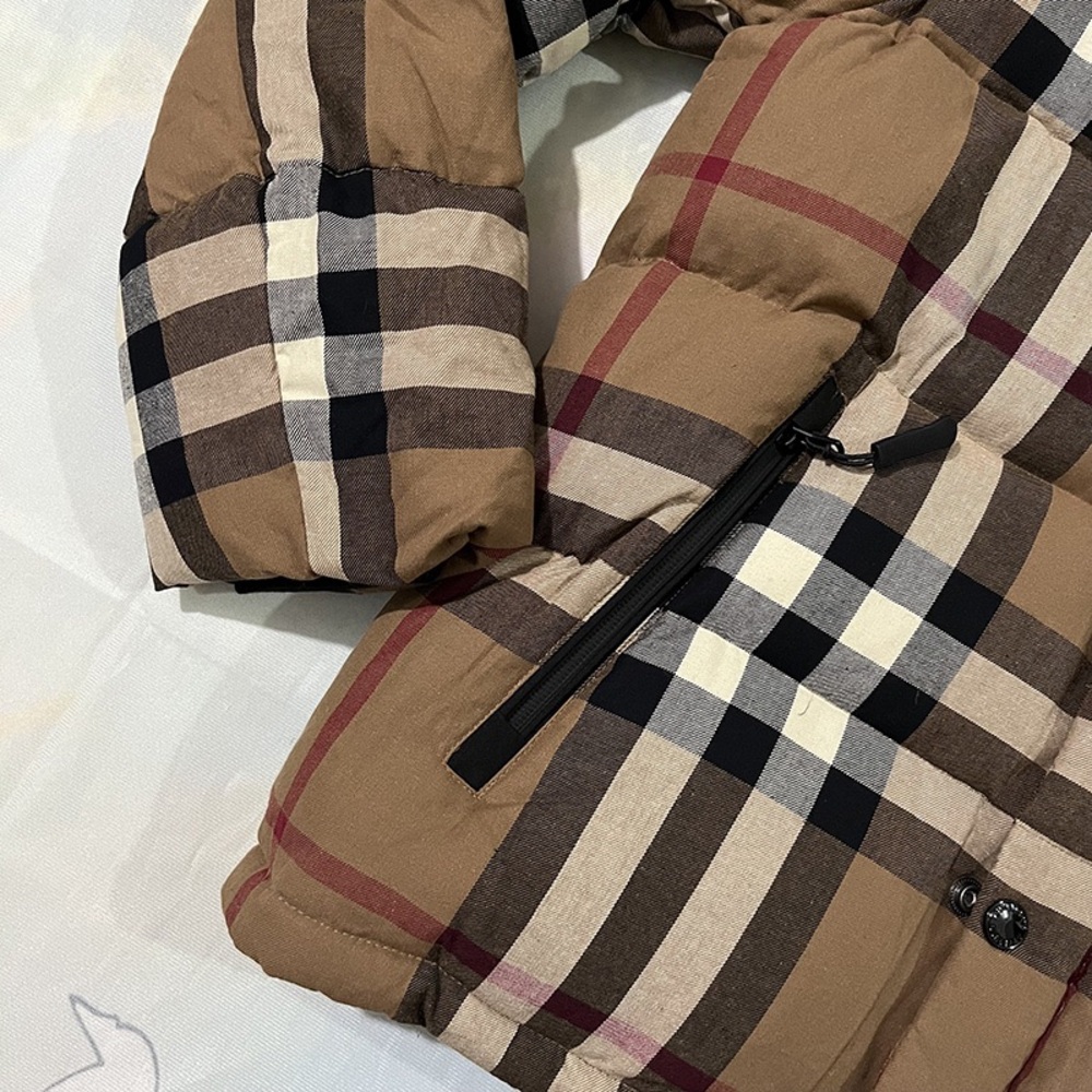 Burberry Checked Hooded Down Jacket - image 8